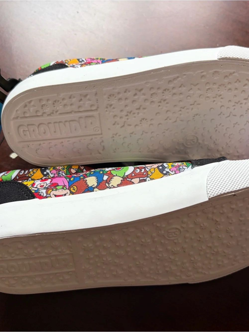 Nintendo Super Mario Multicolor Kids Sneakers with White Laces
